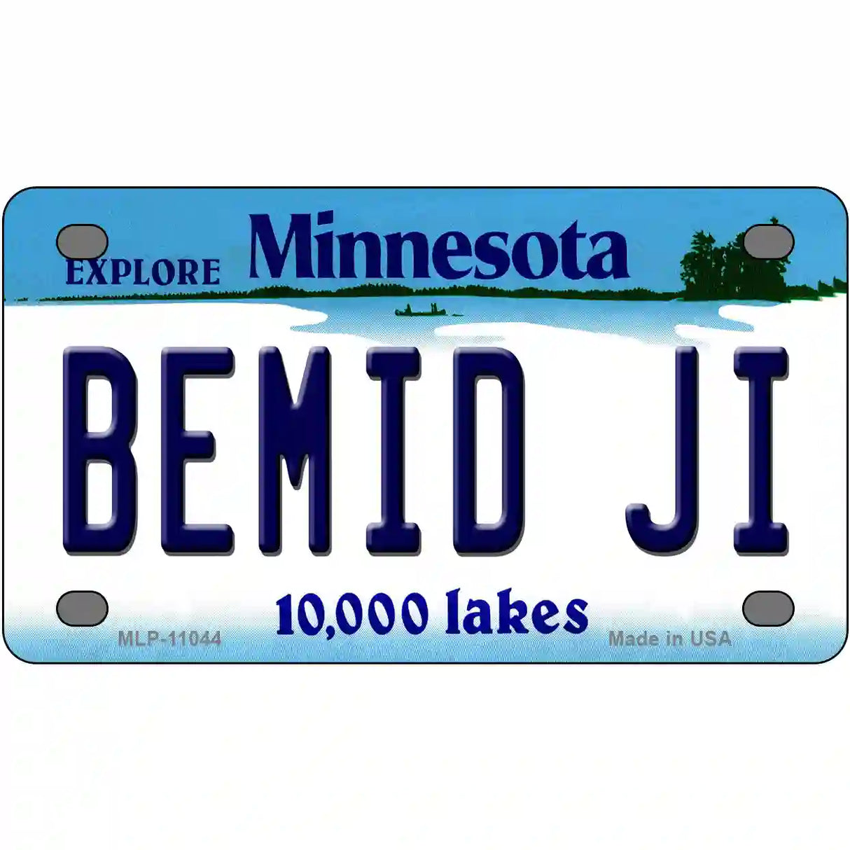 Bemid Ji Minnesota State Novelty License Plate 4" x 2.2" (MLP)