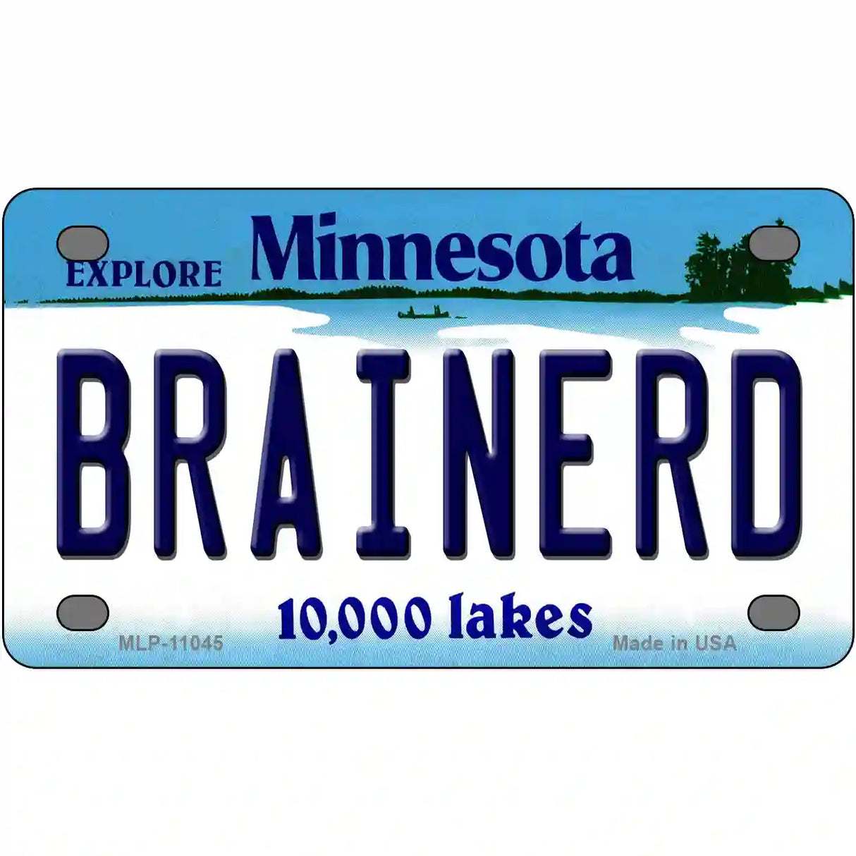 Brainerd Minnesota State Novelty License Plate 4" x 2.2" (MLP)