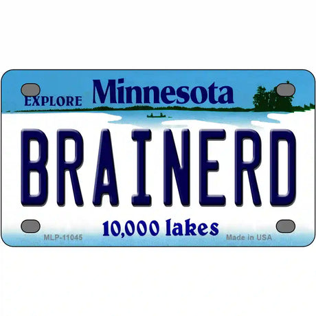 Brainerd Minnesota State Novelty License Plate 4" x 2.2" (MLP)