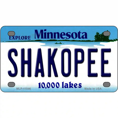 Shakopee Minnesota State Novelty License Plate 4" x 2.2" (MLP)