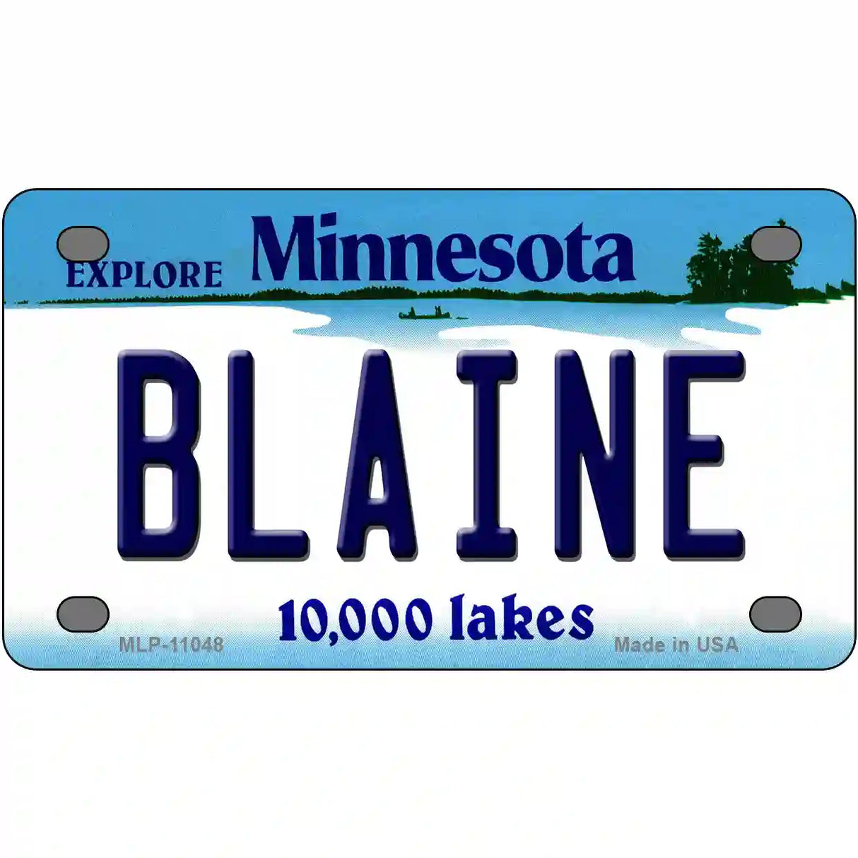 Blaine Minnesota State Novelty License Plate 4" x 2.2" (MLP)