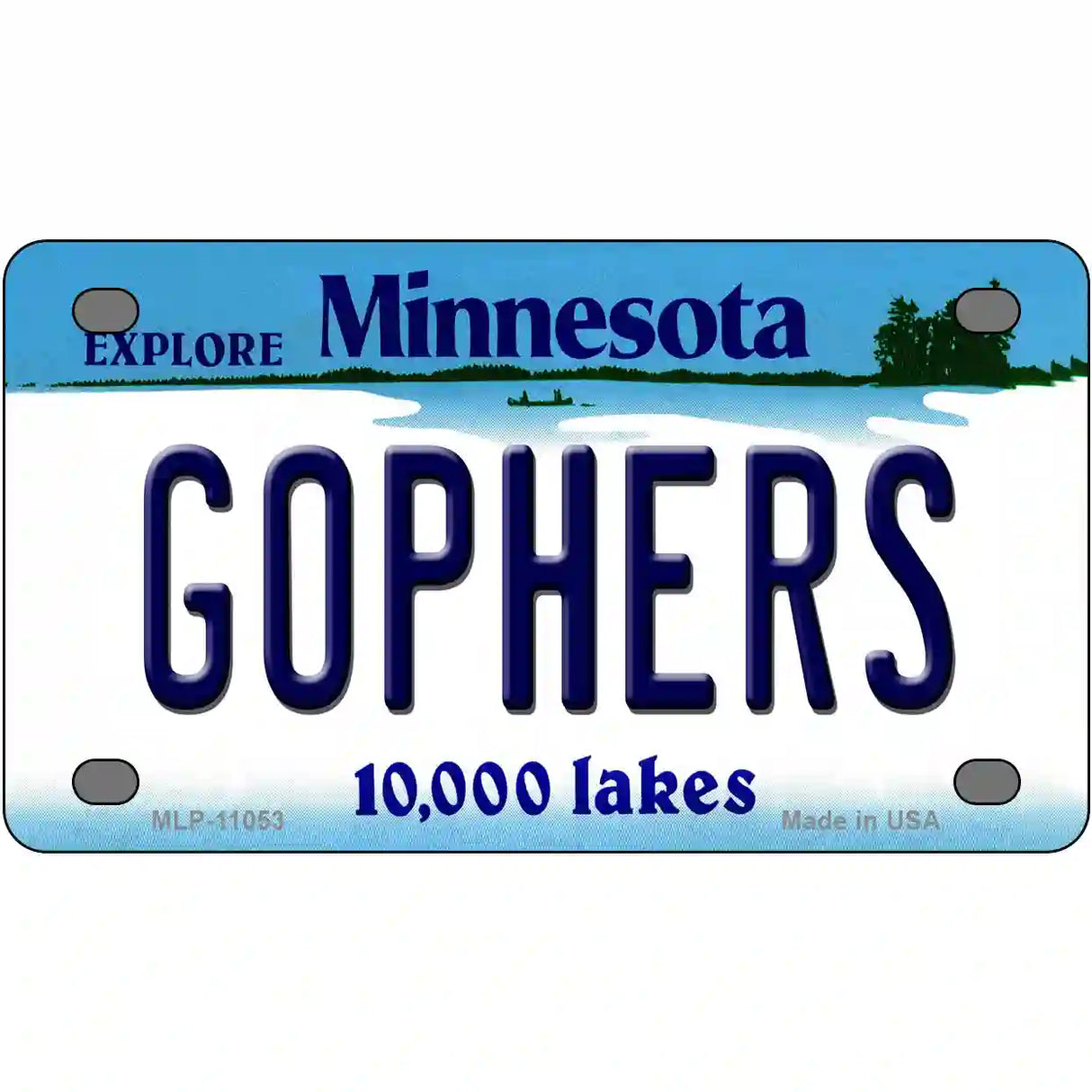 Gophers Minnesota State Novelty License Plate 4" x 2.2" (MLP)