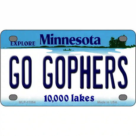 Go Gophers Minnesota State Novelty License Plate 4" x 2.2" (MLP)