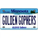 Golden Gophers Minnesota State Novelty License Plate 4" x 2.2" (MLP)