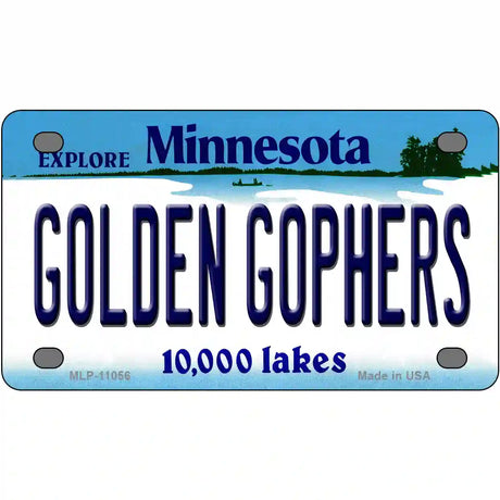 Golden Gophers Minnesota State Novelty License Plate 4" x 2.2" (MLP)