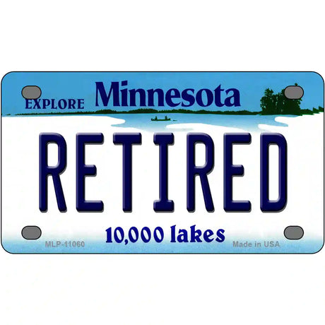 Retired Minnesota State Novelty License Plate 4" x 2.2" (MLP)