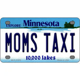 Moms Taxi Minnesota State Novelty License Plate 4" x 2.2" (MLP)