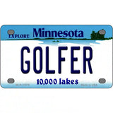 Golfer Minnesota State Novelty License Plate 4" x 2.2" (MLP)