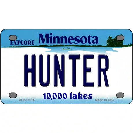 Hunter Minnesota State Novelty License Plate 4" x 2.2" (MLP)