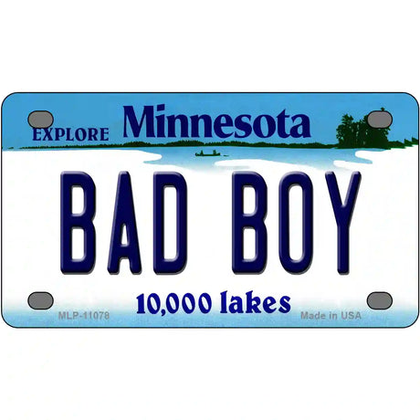 Bad Boy Minnesota State Novelty License Plate 4" x 2.2" (MLP)