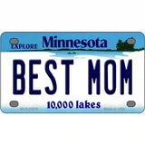 Best Mom Minnesota State Novelty License Plate 4" x 2.2" (MLP)