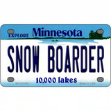 Snow Boarder Minnesota State Novelty License Plate 4" x 2.2" (MLP)