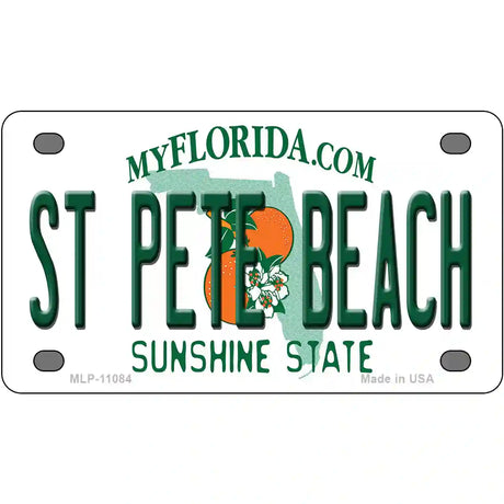 St Pete Beach Florida Metal Novelty License Plate 4" x 2.2" (MLP)