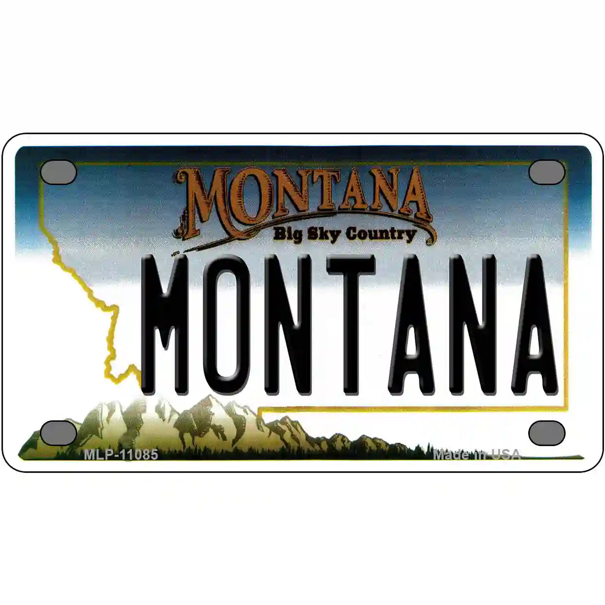 Montana State Novelty License Plate 4" x 2.2" (MLP)