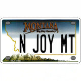 N Joy MT Montana State Novelty License Plate 4" x 2.2" (MLP)