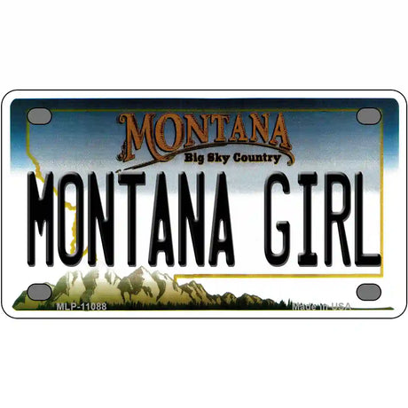 Montana Girl State Novelty License Plate 4" x 2.2" (MLP)