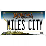 Miles City Montana State Novelty License Plate 4" x 2.2" (MLP)