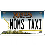 Moms Taxi Montana State Novelty License Plate 4" x 2.2" (MLP)