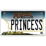 Princess Montana State Novelty License Plate 4" x 2.2" (MLP)