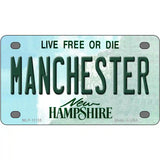 Manchester New Hampshire State License Plate 4" x 2.2" (MLP)