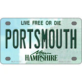 Portsmouth New Hampshire State License Plate 4" x 2.2" (MLP)