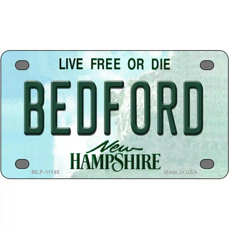 Bedford New Hampshire State License Plate 4" x 2.2" (MLP)