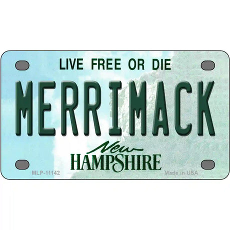 Merrimack New Hampshire State License Plate 4" x 2.2" (MLP)