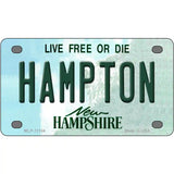 Hampton New Hampshire State License Plate 4" x 2.2" (MLP)