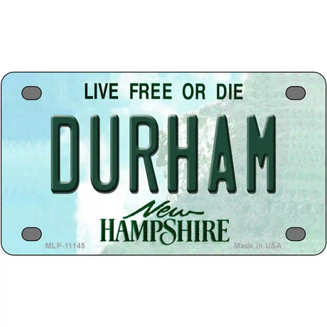 Durham New Hampshire State License Plate 4" x 2.2" (MLP)