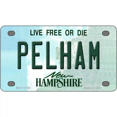 Pelham New Hampshire State License Plate 4" x 2.2" (MLP)