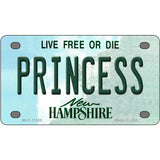 Princess New Hampshire State License Plate 4" x 2.2" (MLP)