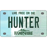 Hunter New Hampshire State License Plate 4" x 2.2" (MLP)