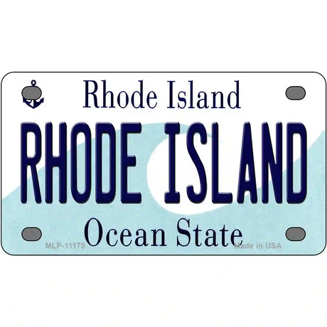 Rhode Island State License Plate Novelty License Plate 4" x 2.2" (MLP)