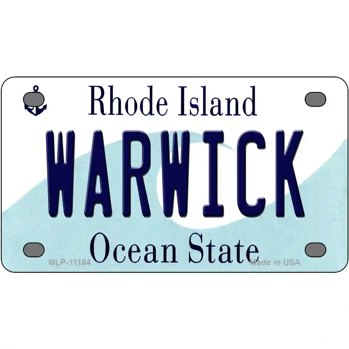 Warwick Rhode Island State License Plate Novelty License Plate 4" x 2.2" (MLP)