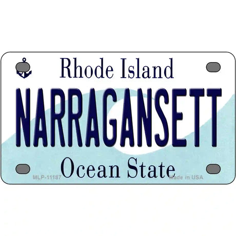 Narragansett Rhode Island State License Plate Novelty License Plate 4" x 2.2" (MLP)