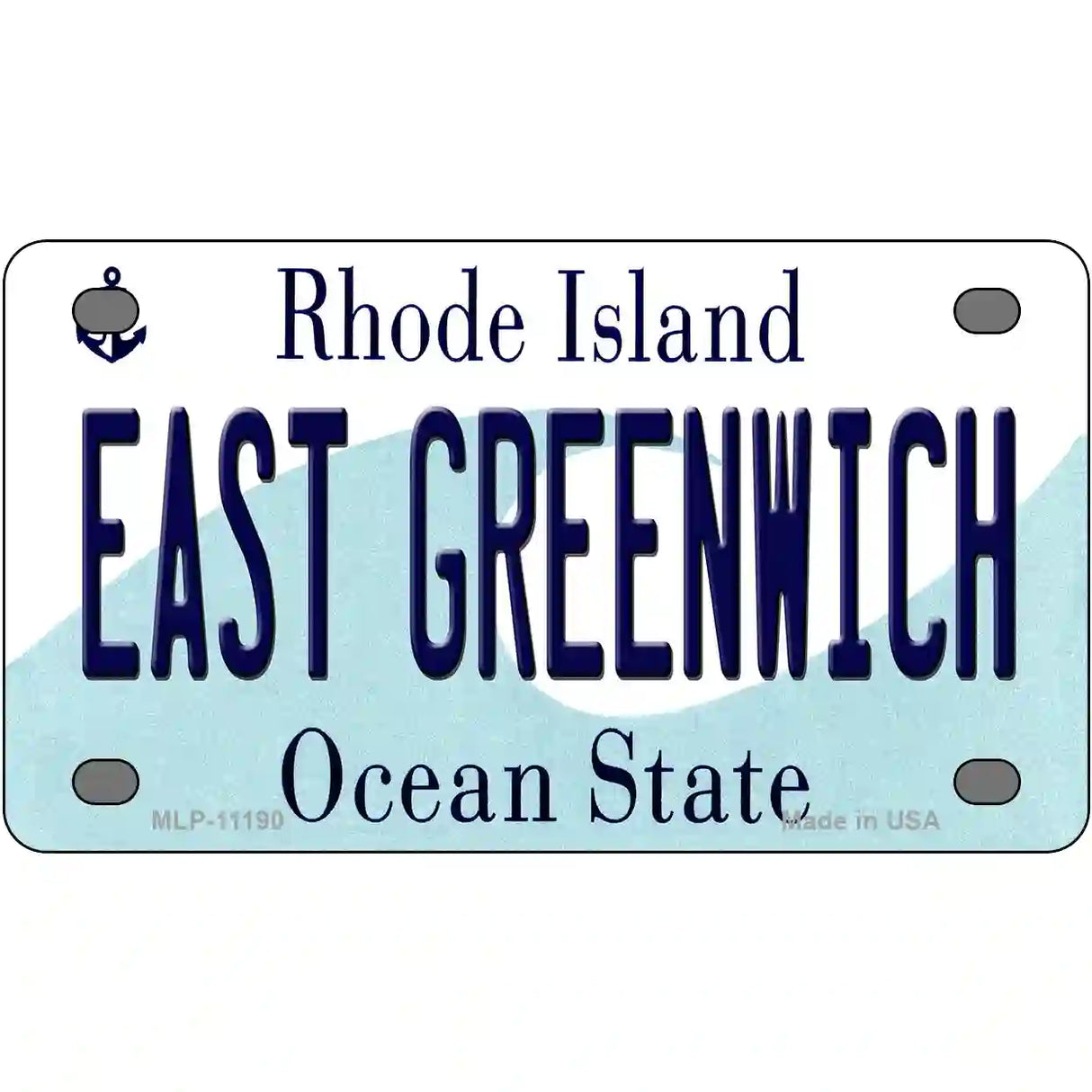 East Greenwich Rhode Island State License Plate Novelty License Plate 4" x 2.2" (MLP)