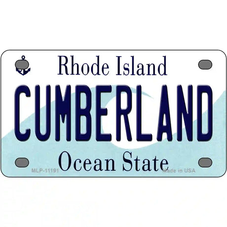 Cumberland Rhode Island State License Plate Novelty License Plate 4" x 2.2" (MLP)