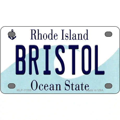 Bristol Rhode Island State License Plate Novelty License Plate 4" x 2.2" (MLP)