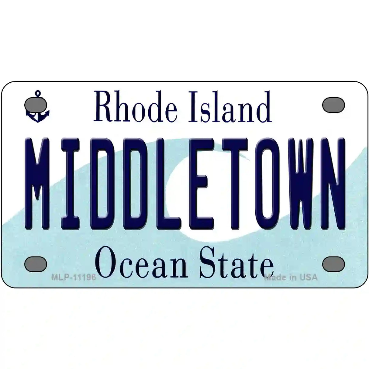 Middletown Rhode Island State License Plate Novelty License Plate 4" x 2.2" (MLP)