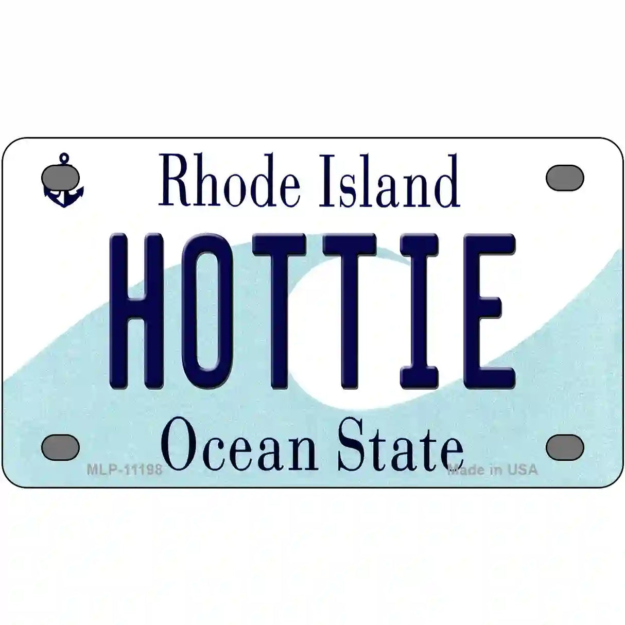 Hottie Rhode Island State License Plate Novelty License Plate 4" x 2.2" (MLP)