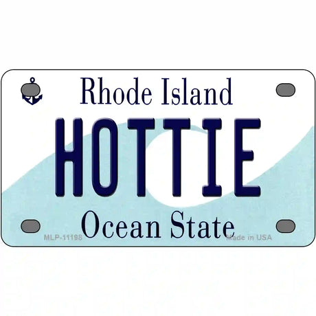 Hottie Rhode Island State License Plate Novelty License Plate 4" x 2.2" (MLP)