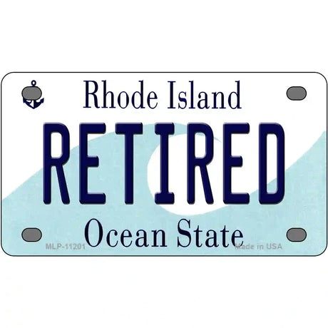 Retired Rhode Island State License Plate Novelty License Plate 4" x 2.2" (MLP)