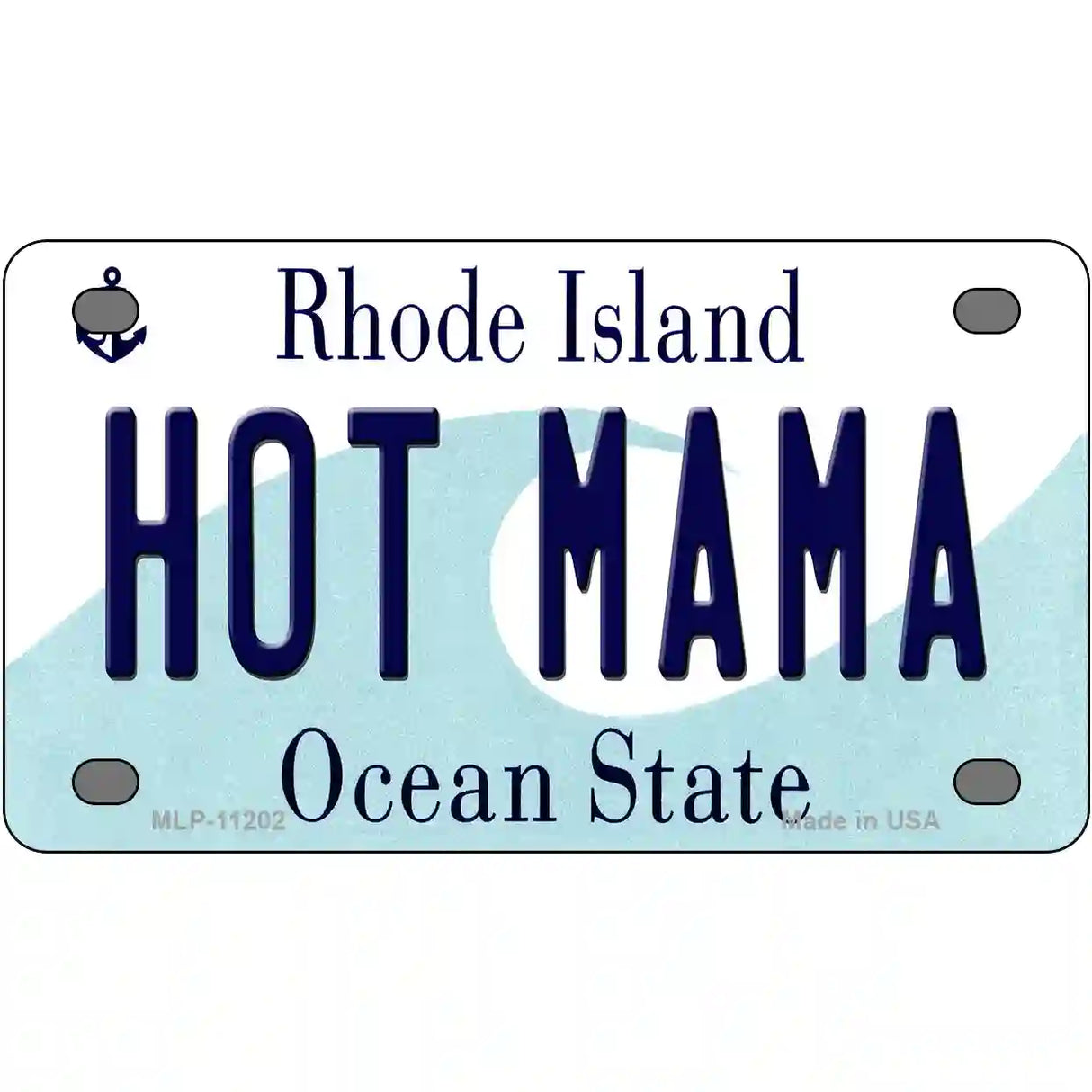 Hot Mama Rhode Island State License Plate Novelty License Plate 4" x 2.2" (MLP)