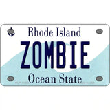 Zombie Rhode Island State License Plate Novelty License Plate 4" x 2.2" (MLP)