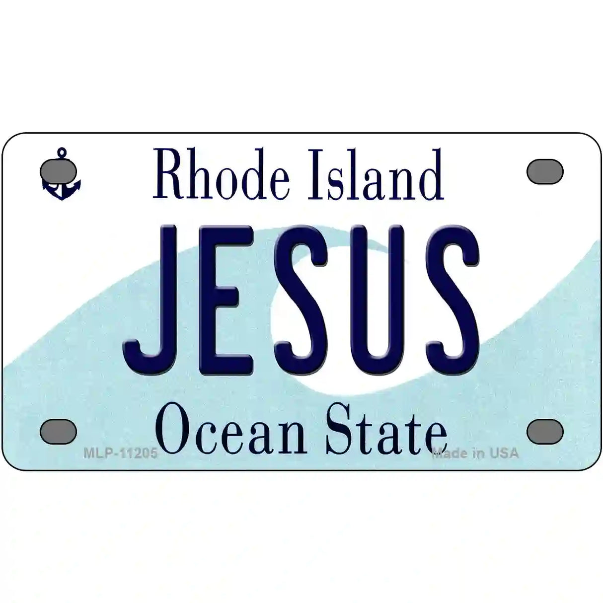 Jesus Rhode Island State License Plate Novelty License Plate 4" x 2.2" (MLP)