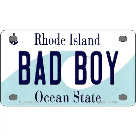 Bad Boy Rhode Island State License Plate Novelty License Plate 4" x 2.2" (MLP)