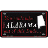 Alabama Dude Novelty Metal License Plate 4" x 2.2" (MLP)