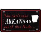 Arkansas Dude Novelty Metal License Plate 4" x 2.2" (MLP)