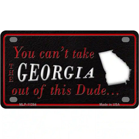 Georgia Dude Novelty Metal License Plate 4" x 2.2" (MLP)