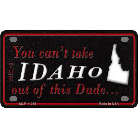 Idaho Dude Novelty Metal License Plate 4" x 2.2" (MLP)